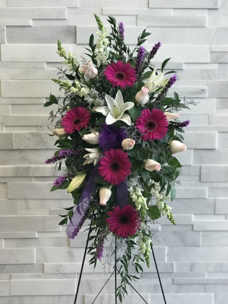 Heavenly Grace Standing Spray Sympathy Flowers