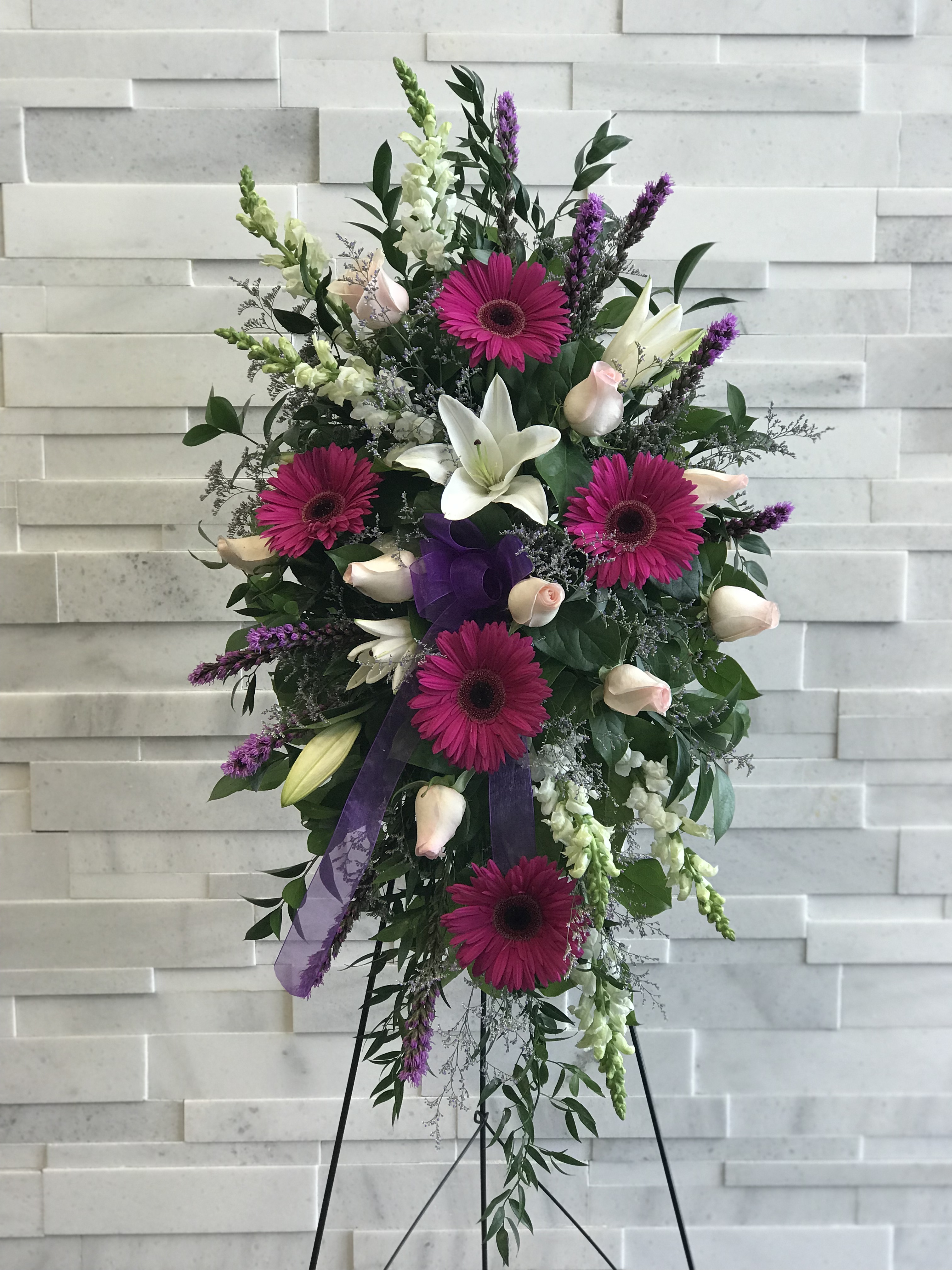 Heavenly Grace Standing Spray Sympathy Flowers