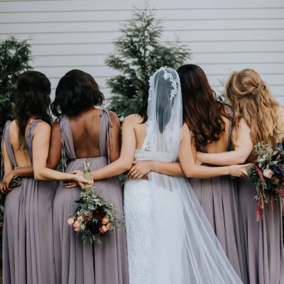 Bride and Bridesmaids