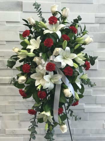 Sweet Rememberance Standing Spray Sympathy flowers