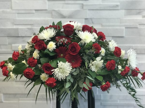 Sweet Remembrance Casket Spray, Funeral Flowers