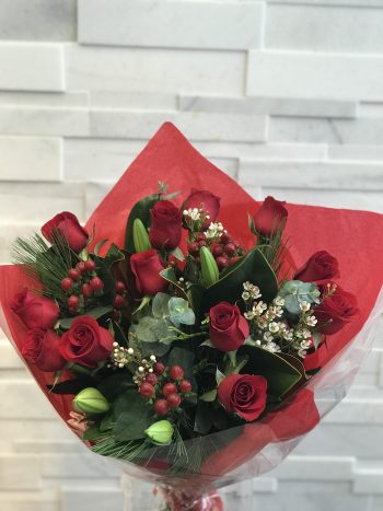Festive Rosey Bouquet