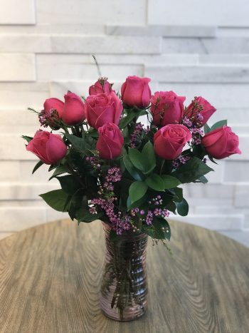 Dozen Pink Roses